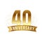 Anniversary golden forty years number