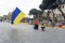 anniversary of the war in Ukraine, civil actions in European countries. February 24, 2023. city of Rome, Italy