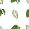 Annona, Soursop. Seamless Vector Patterns