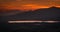 Annone lecco lake in italy brianza alps mountain at sunset