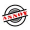 Annoy rubber stamp