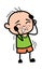 Annoyed Bald Boy Cartoon