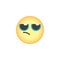 Annoyed emoticon flat icon