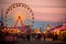 the annual fairground rides in Munich, Germany, State Fair Carnival Midway Games Rides Ferris Wheel, AI Generated