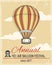 Annual festival of ballooning retro poster