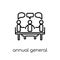 Annual general meeting (AGM) icon from Annual general meeting (A