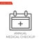 Annual Medical Checkup Vector Icon