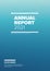 Annual minimalistic report cover template