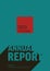 Annual minimalistic report teal cover template
