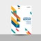 Annual report design, cover design concept, geometric cover design