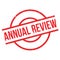 Annual Review rubber stamp