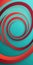 Annular Shapes in Aqua and Red