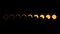 Annular solar eclipse phases total composite panorama moon moves away from sun`s totality ending rare hybrid solar eclipse phenome