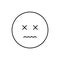 Annulled, emotions icon. Simple line, outline vector expression of mood icons for ui and ux, website or mobile application