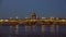 Annunciation bridge and the dome of Saint Isaac Cathedral. Evening Saint Petersburg