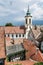 Annunciation church and red roofs of old houses, Szentendre, Hun