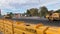 ANOKA, MN - 19 OCT 2022: Heavy machines at construction site