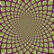 Anomalous rotation motion illusion