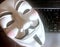 Anonymous mask on computer