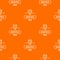 Anonymous pattern vector orange