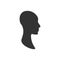 Anonymous profile avatar of a side view gender neutral face.