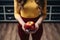 Anonymous woman checks weight, holds apple, emphasizing health and balanced lifestyle