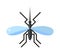 Anopheles mosquito vector illustration