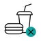 anorexia icon of no eating