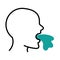 anorexia icon of vomiting