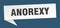 anorexy banner. anorexy speech bubble.