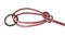 Another side of Bowline on a bight knot on rope