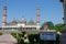 Another view of Bara Imambara also known as Asfi Mosque is the face of Lucknow, with the signboard.