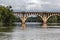 Another view of Old bridge Fredericksburg Virginia USA with beautiful skyline