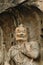 Anscient Buddhist cave statue.