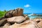 Anse Cocos Beach, Island La Digue, Republic of Seychelles, Africa