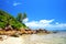 Anse Fourmis beach in La Digue Island, Indian Ocean, Seychelles.