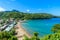 Anse la Raye - tropical beach on the Caribbean island of St. Lucia. It is a paradise destination with a white sand beach and