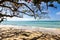 Anse Royale beach on a sunny day, Seychelles. Coastal view