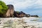 Anse Source d Argent paradise beach, La Digue Island, Seyshelles