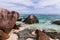 Anse Union beach. La Digue island, Seychelles
