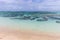 Anse Union beach view, coastal landscape of La Digue island