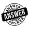 Answer rubber stamp