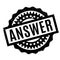 Answer rubber stamp