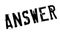 Answer rubber stamp