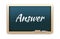 Answer Word Chalkboard