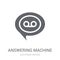 answering machine icon. Trendy answering machine logo concept on