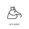 Ant eater icon. Trendy modern flat linear vector Ant eater icon