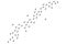 Ant trail, walking group of black insects. Vector illustration of line of worker ants marching in search of food. Curve