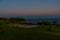 ANTALYA, TURKEY: Night landscape on the coast near Waterfall Duden Park in Antalya.