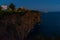 ANTALYA, TURKEY: Night landscape on the coast near Waterfall Duden Park in Antalya.